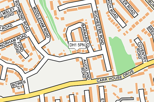 DH1 5PN map - OS OpenMap – Local (Ordnance Survey)