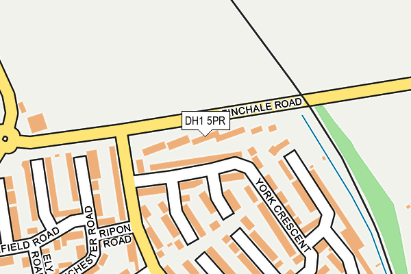 DH1 5PR map - OS OpenMap – Local (Ordnance Survey)