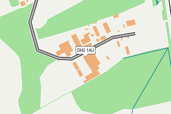 DH2 1AU map - OS OpenMap – Local (Ordnance Survey)