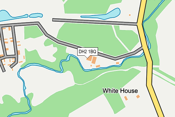 DH2 1BQ map - OS OpenMap – Local (Ordnance Survey)