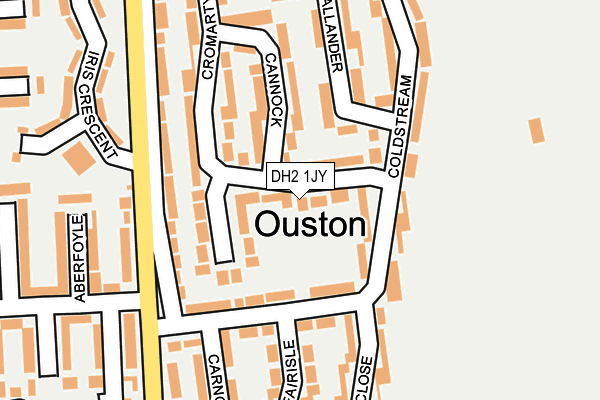 DH2 1JY map - OS OpenMap – Local (Ordnance Survey)