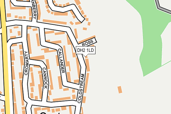 DH2 1LD map - OS OpenMap – Local (Ordnance Survey)
