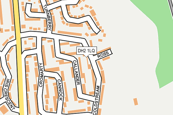 DH2 1LQ map - OS OpenMap – Local (Ordnance Survey)