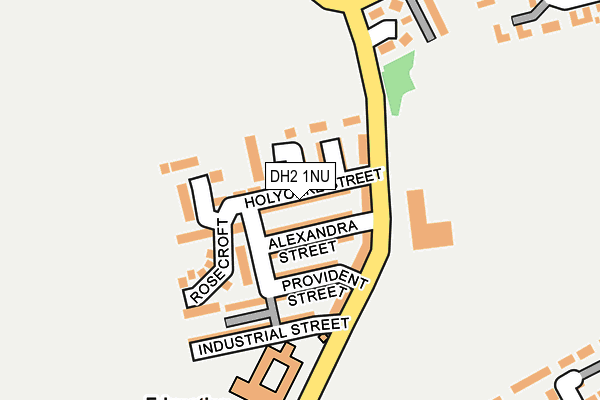 DH2 1NU map - OS OpenMap – Local (Ordnance Survey)
