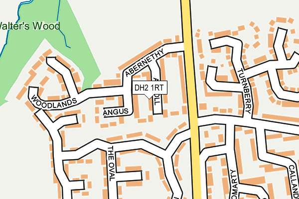 DH2 1RT map - OS OpenMap – Local (Ordnance Survey)