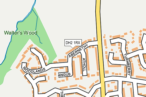 DH2 1RX map - OS OpenMap – Local (Ordnance Survey)