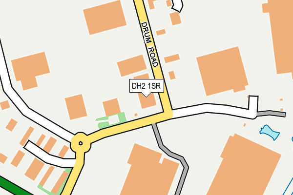 DH2 1SR map - OS OpenMap – Local (Ordnance Survey)