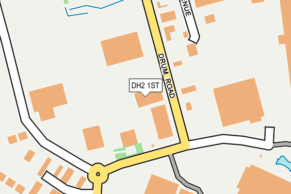 DH2 1ST map - OS OpenMap – Local (Ordnance Survey)
