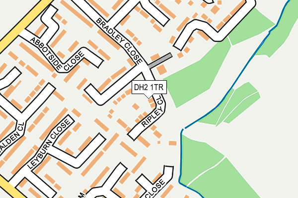 DH2 1TR map - OS OpenMap – Local (Ordnance Survey)