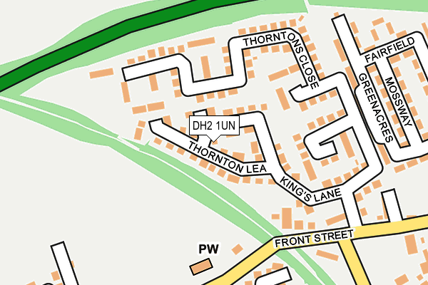 DH2 1UN map - OS OpenMap – Local (Ordnance Survey)