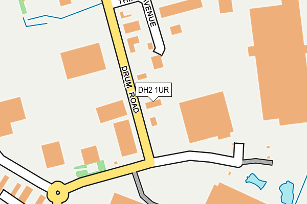 DH2 1UR map - OS OpenMap – Local (Ordnance Survey)