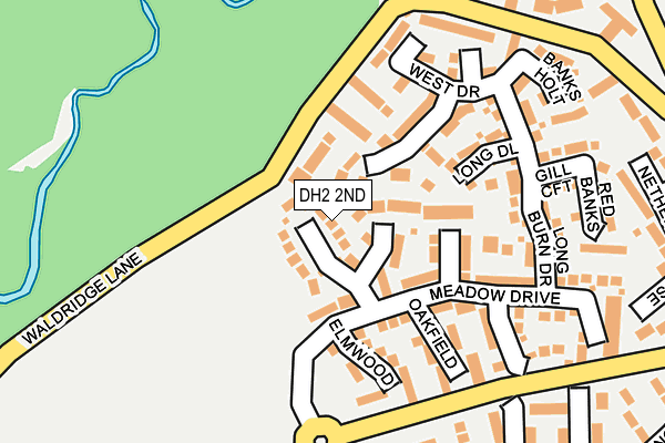 DH2 2ND map - OS OpenMap – Local (Ordnance Survey)