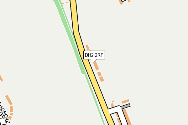 DH2 2RF map - OS OpenMap – Local (Ordnance Survey)