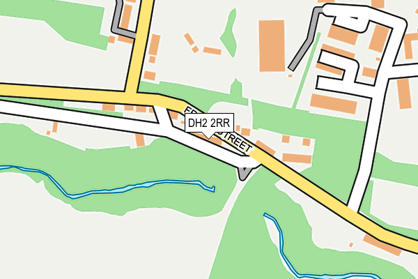 DH2 2RR map - OS OpenMap – Local (Ordnance Survey)