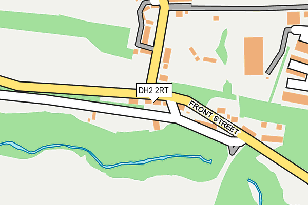 DH2 2RT map - OS OpenMap – Local (Ordnance Survey)