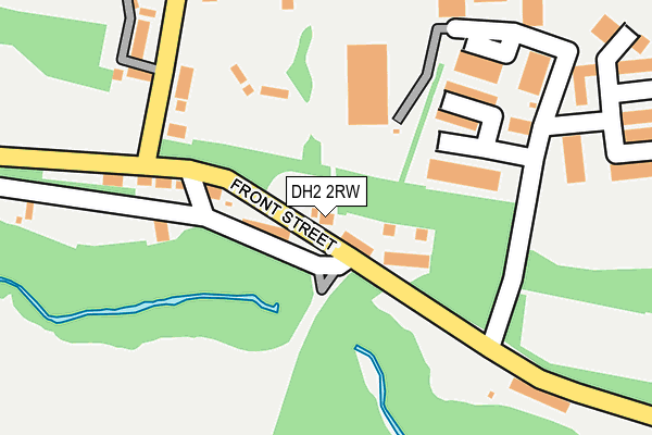 DH2 2RW map - OS OpenMap – Local (Ordnance Survey)