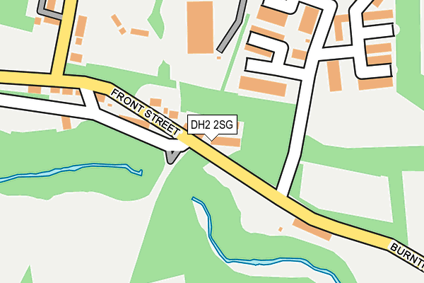 DH2 2SG map - OS OpenMap – Local (Ordnance Survey)