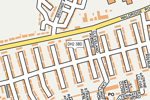 DH2 3BD map - OS OpenMap – Local (Ordnance Survey)