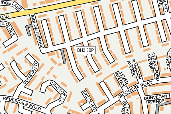 DH2 3BP map - OS OpenMap – Local (Ordnance Survey)