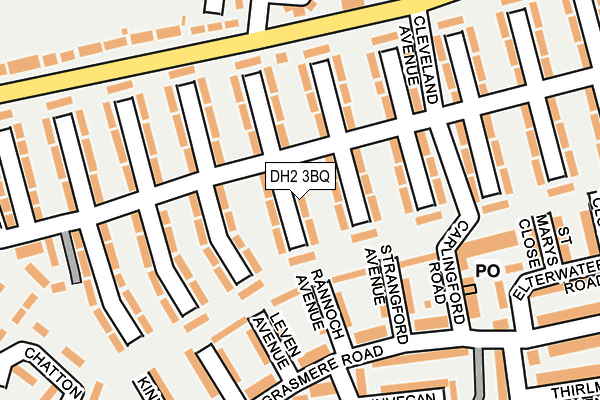 DH2 3BQ map - OS OpenMap – Local (Ordnance Survey)