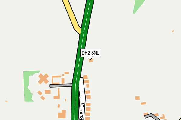 DH2 3NL map - OS OpenMap – Local (Ordnance Survey)