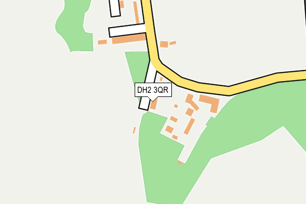 DH2 3QR map - OS OpenMap – Local (Ordnance Survey)