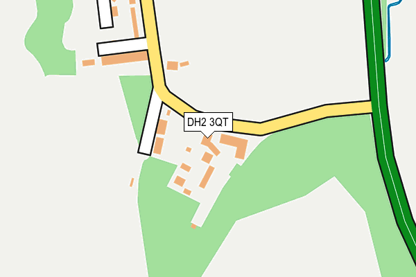 DH2 3QT map - OS OpenMap – Local (Ordnance Survey)