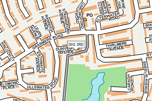 DH2 3RD map - OS OpenMap – Local (Ordnance Survey)