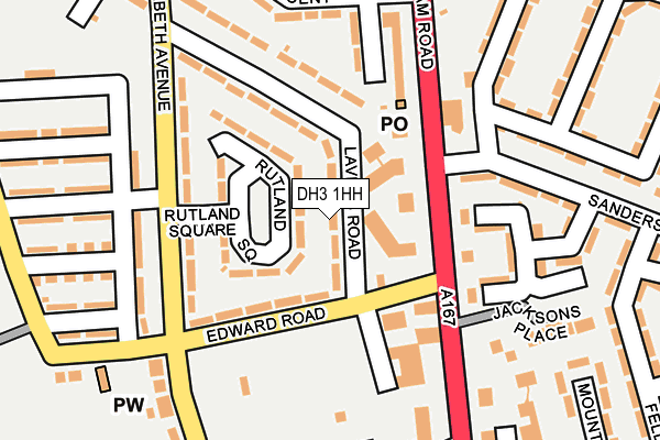 DH3 1HH map - OS OpenMap – Local (Ordnance Survey)