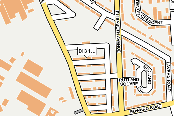 DH3 1JL map - OS OpenMap – Local (Ordnance Survey)