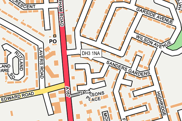 DH3 1NA map - OS OpenMap – Local (Ordnance Survey)