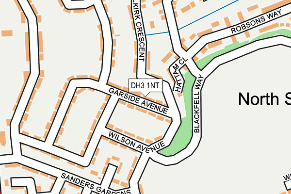 DH3 1NT map - OS OpenMap – Local (Ordnance Survey)