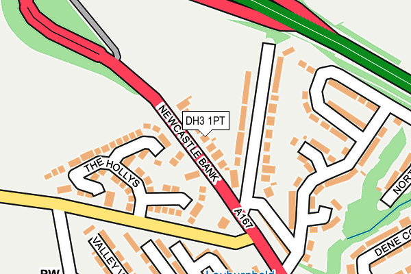 DH3 1PT map - OS OpenMap – Local (Ordnance Survey)