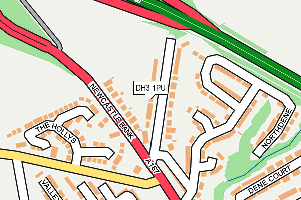 DH3 1PU map - OS OpenMap – Local (Ordnance Survey)