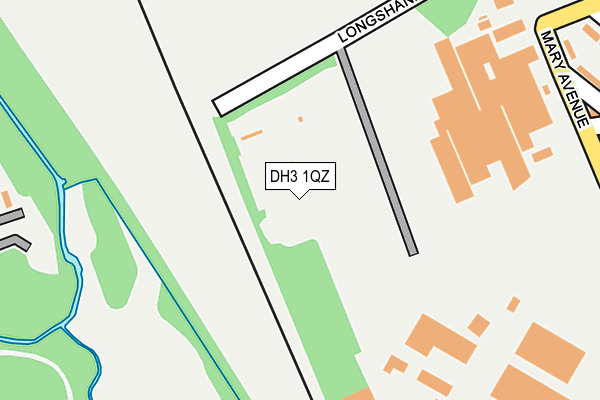 DH3 1QZ map - OS OpenMap – Local (Ordnance Survey)