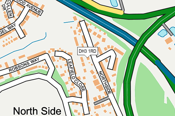 DH3 1RD map - OS OpenMap – Local (Ordnance Survey)