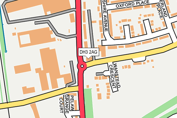 DH3 2AG map - OS OpenMap – Local (Ordnance Survey)