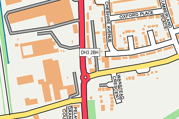 DH3 2BH map - OS OpenMap – Local (Ordnance Survey)