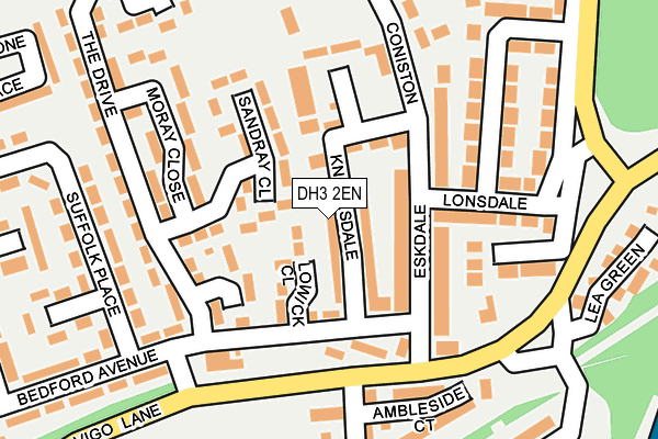 DH3 2EN map - OS OpenMap – Local (Ordnance Survey)