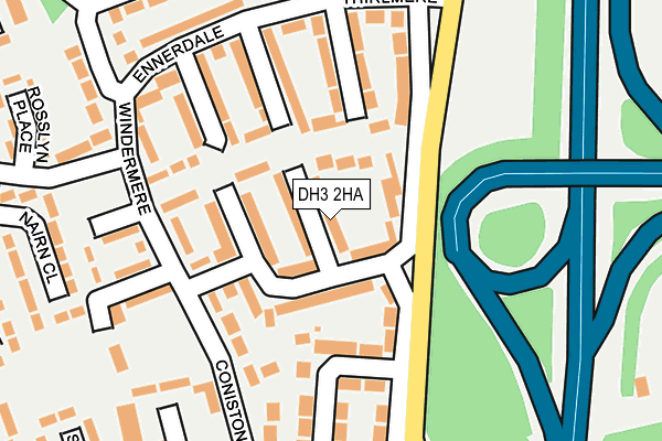 DH3 2HA map - OS OpenMap – Local (Ordnance Survey)