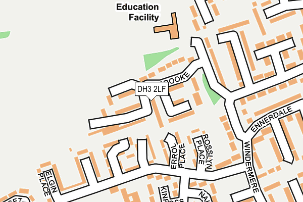 DH3 2LF map - OS OpenMap – Local (Ordnance Survey)