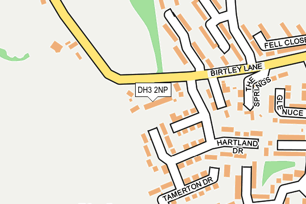 DH3 2NP map - OS OpenMap – Local (Ordnance Survey)