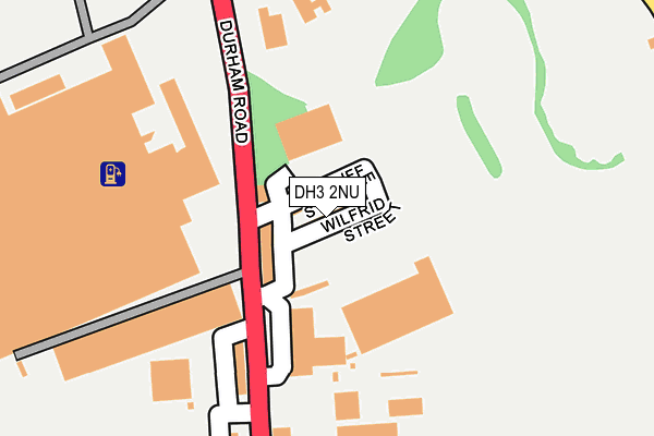 DH3 2NU map - OS OpenMap – Local (Ordnance Survey)