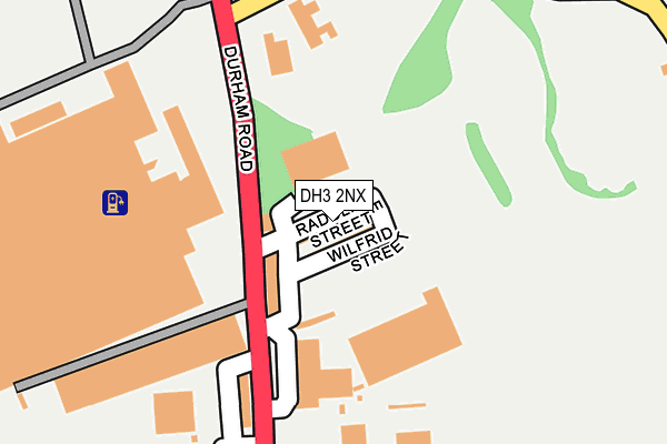 DH3 2NX map - OS OpenMap – Local (Ordnance Survey)