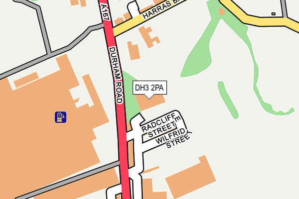 DH3 2PA map - OS OpenMap – Local (Ordnance Survey)