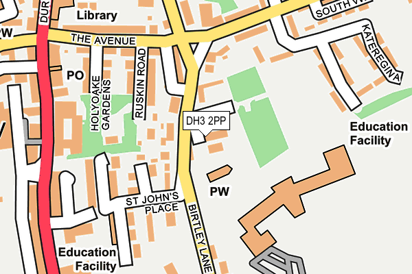 DH3 2PP map - OS OpenMap – Local (Ordnance Survey)