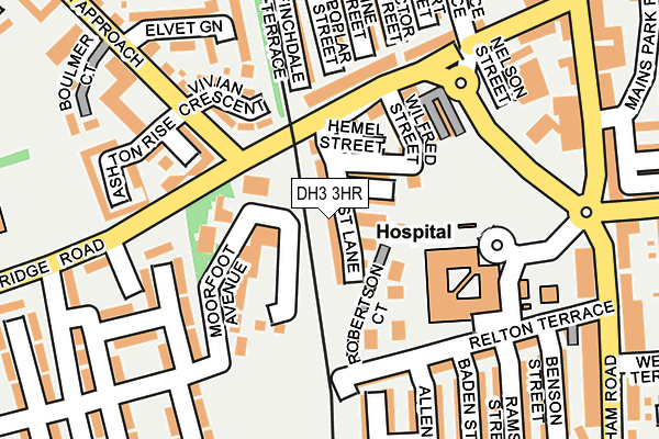 DH3 3HR map - OS OpenMap – Local (Ordnance Survey)
