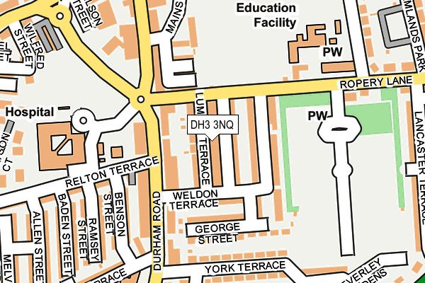 DH3 3NQ map - OS OpenMap – Local (Ordnance Survey)