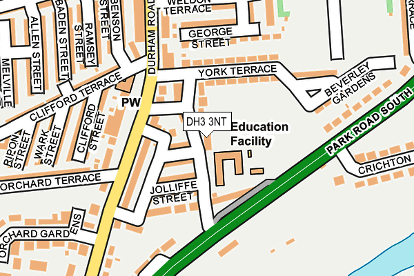 DH3 3NT map - OS OpenMap – Local (Ordnance Survey)