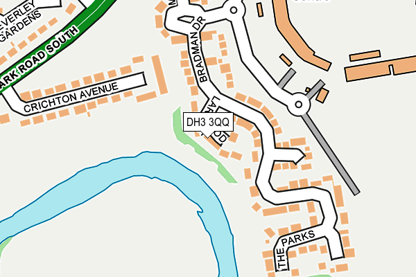 DH3 3QQ map - OS OpenMap – Local (Ordnance Survey)